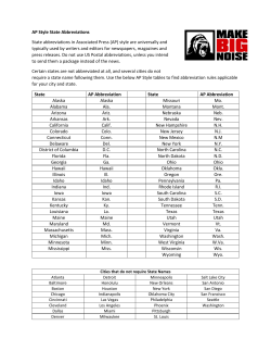 AP style state abbreviations