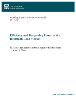 Efficiency and Bargaining Power in the Interbank