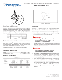 5533M Installation Instructions