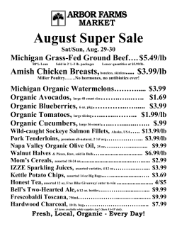 August Super Sale - Arbor Farms Market