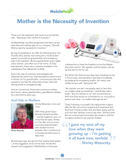 Mother is the Necessity of Invention