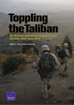 Toppling the Taliban
