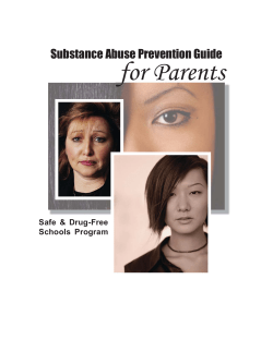 Substance Abuse Prevention Guide for Parents