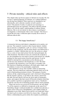 5 Private morality - ethical rules and effects