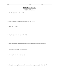 2A Midterm Practice - Garnet Valley School District
