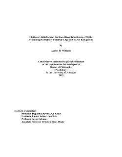 Children`s Beliefs about the Race-Based Inheritance