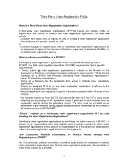 Third-Party Voter Registration FAQs