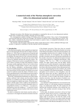 A numerical study of the Martian atmospheric convection with a two