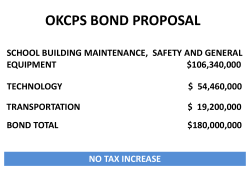 OKCPS BOND PROPOSAL