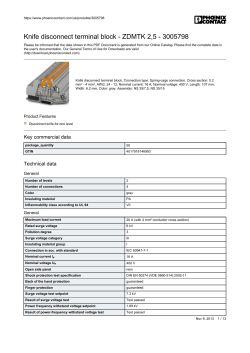 Knife disconnect terminal block - ZDMTK 2,5
