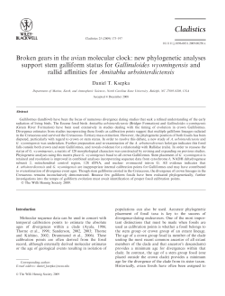 Broken gears in the avian molecular clock: new phylogenetic