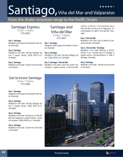 From the Andes mountain range to the Pacific Ocean Santiago