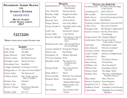 fiction - Milton Academy