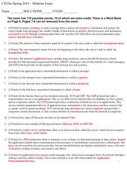 Midterm Exam Solutions