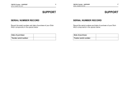 Ditch Witch 750/752 Tracker Support Manual