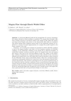 Magma Flow through Elastic-Walled Dikes
