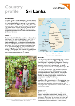 Sri Lanka Country Profile