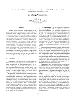 Co-Change Visualization - Sosy-Lab