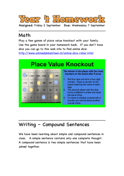 Math Writing – Compound Sentences