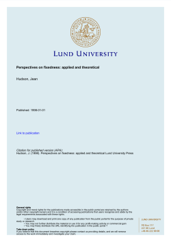 Perspectives on fixedness - Lund University Publications