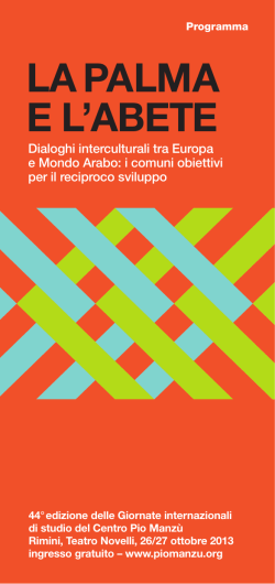 la palma e l`abete - European Commission