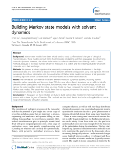 Building Markov state models with solvent dynamics