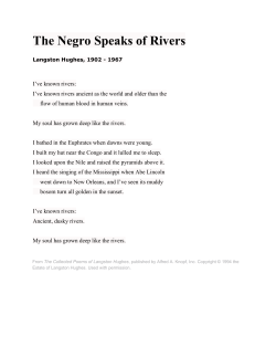 The Negro Speaks of Rivers
