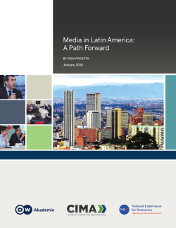 Media in Latin America: A Path Forward