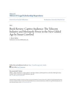 Book Review: Captive Audience: The Telecom Industry and