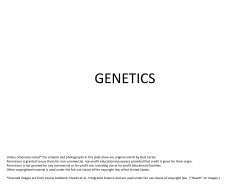 GENETICS