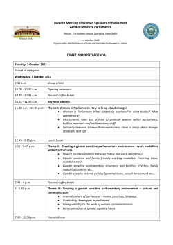 Provisional agenda - Inter