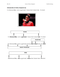 Introduction to Parts of Speech
