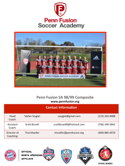 team brochure nov 2016 - Penn Fusion Soccer Academy