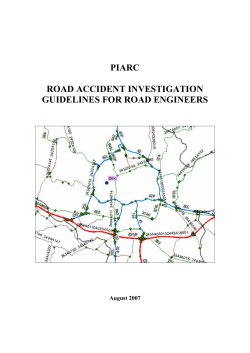 piarc road accident investigation guidelines for road engineers