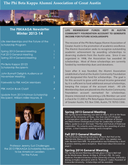 PBKAAGA Newsletter Winter 2013