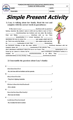Simple Present Activity - learning english with jenifer