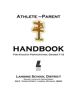 parent-athlete district handbook