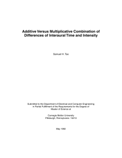 Additive Versus Multiplicative Combination of Differences of