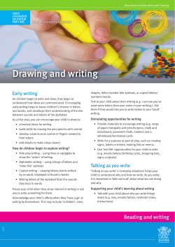 Drawing and writing