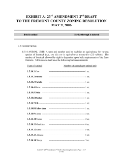 exhibit a- 23 amendment 2 draft to the fremont county zoning
