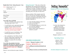 Dating Dementia&trade; - Puffins Presentations