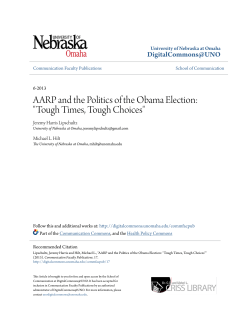 AARP and the Politics of the Obama Election
