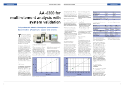 AA-6300 for multi-element analysis with system validation