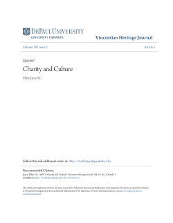 Charity and Culture