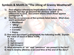 Symbols in &ldquo;The Jilting of Granny Weatherall&rdquo;