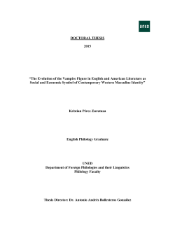 DOCTORAL THESIS 2015 &ldquo;The Evolution of the - e-Spacio