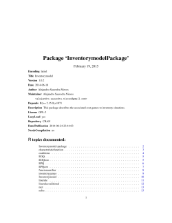 Package `InventorymodelPackage`