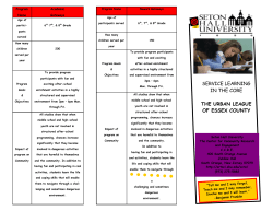 service learning in the core the urban league of essex county
