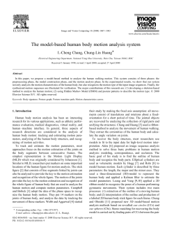 The model-based human body motion analysis