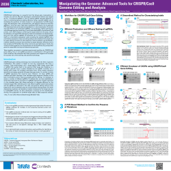 Manipulating the Genome: Advanced Tools for CRISPR